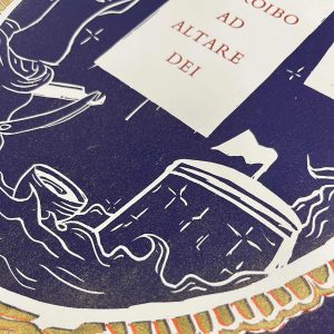 A detail of the print inspired by the 'Telemachus' episode of Joyce's Ulysses