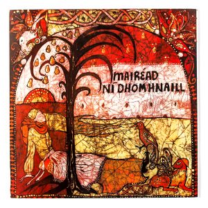 Vinyl cover for Mairéad Ní Dhomhnaill; Mairéad Ní Domhnaill; Gael-Linn (1976); Design: Kathy Moore; Print: Earlsfort Press
