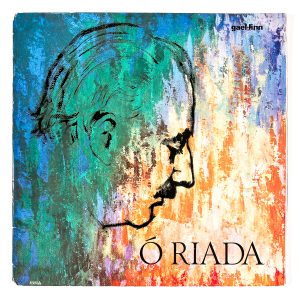 Vinyl cover for Riada; Sean Ó Riada; Gael Linn (1971); Design: Nora Butler; Print: John Augustine Ltd