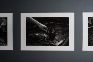 Exhibition installation shot of The Chapel photographic exhibition