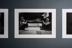 Exhibition installation shot of The Chapel photographic exhibition