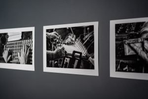 Exhibition installation shot of The Chapel photographic exhibition