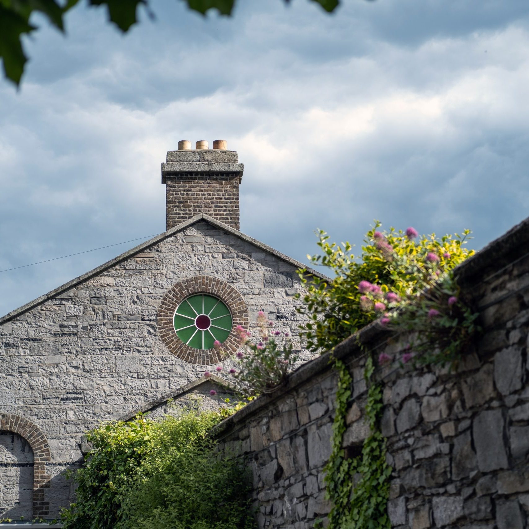 a view of the Old Garrison Chapel's exterior, in which the Museum is housed