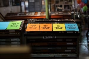 Print sheets typeset