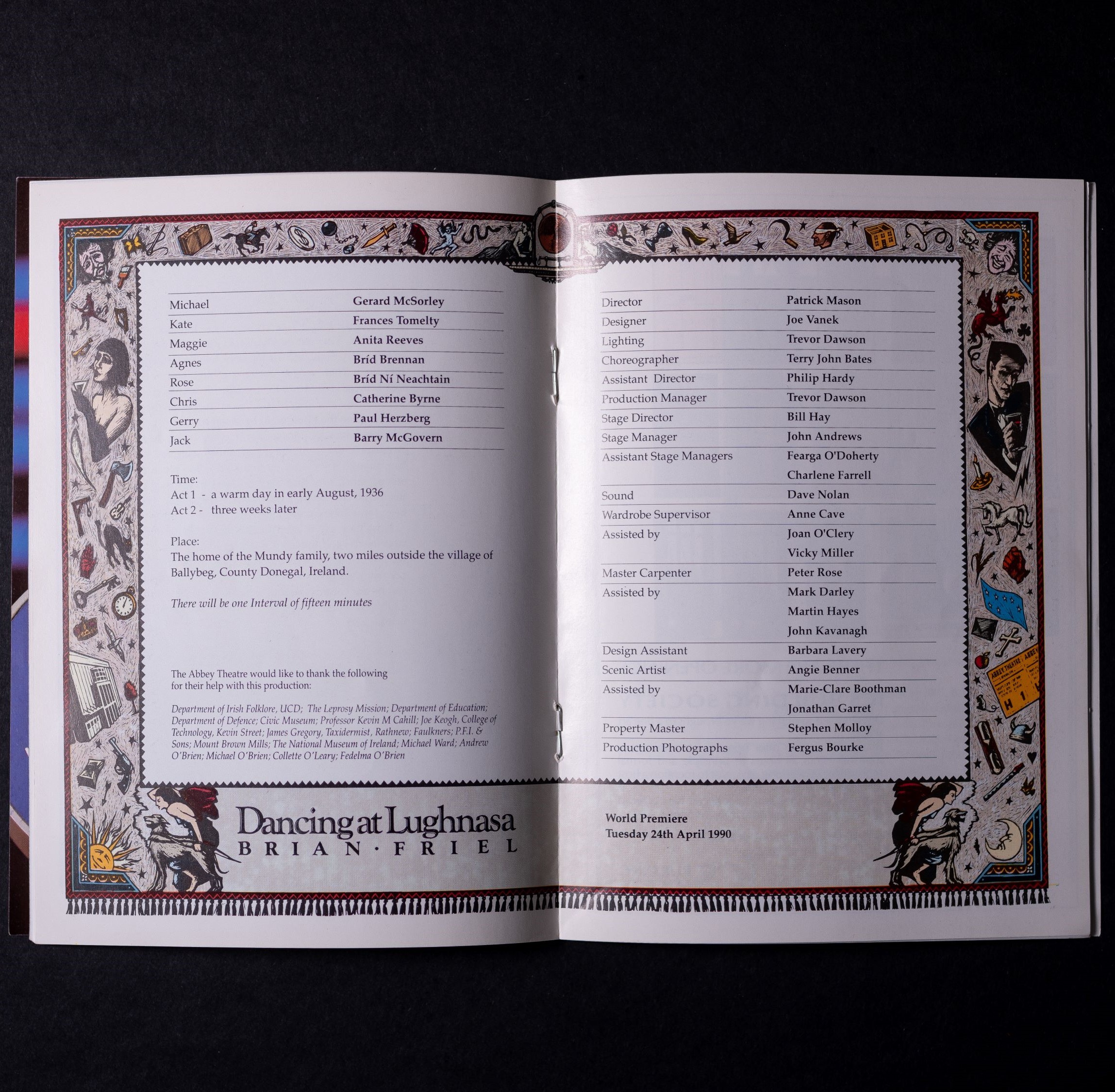 Dancing at Lughnasa Programme Abbey Theatre